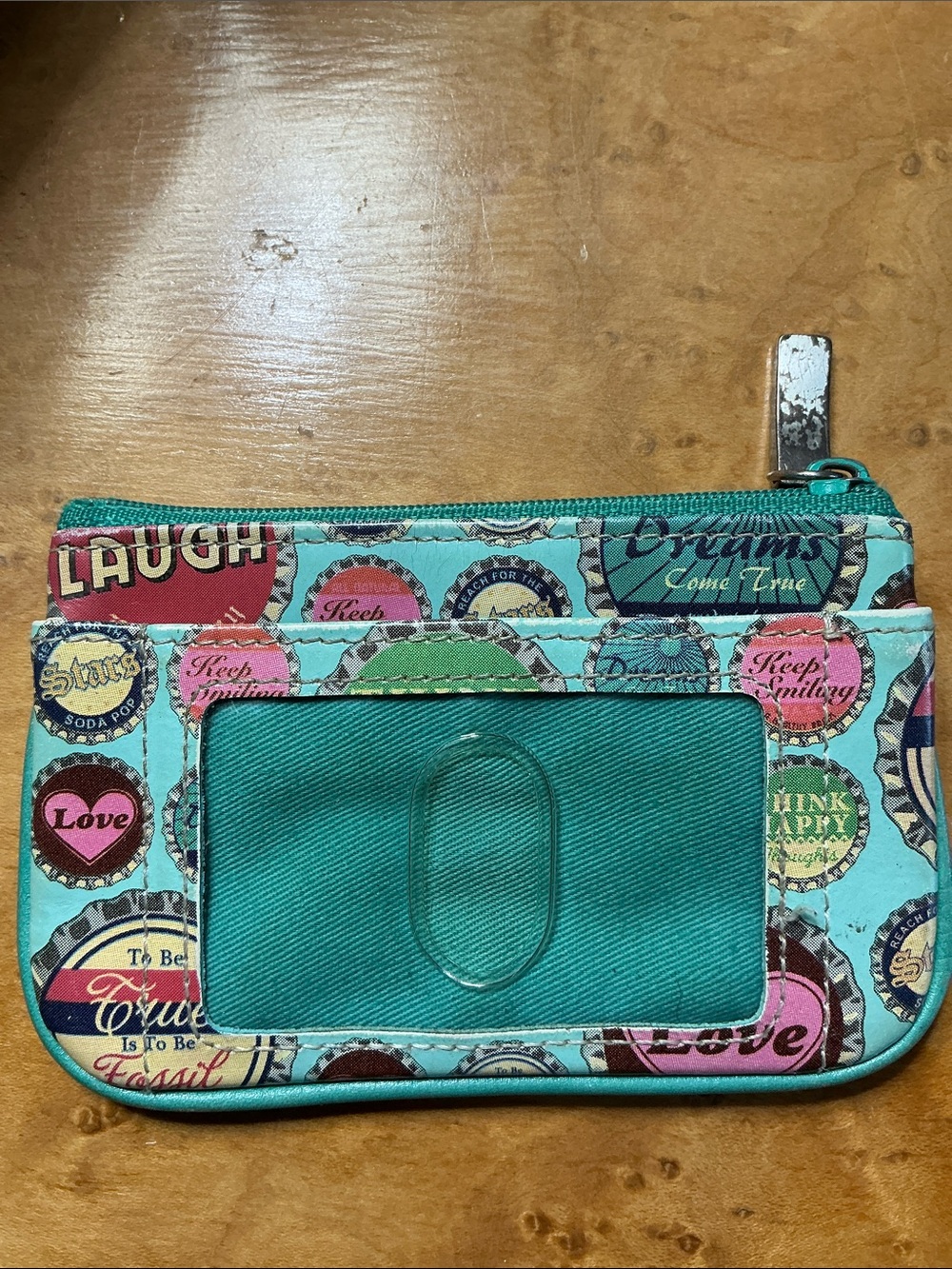 Fossil Vintage Bottlecap Change/Wallet/keychain - Picture 2 of 9